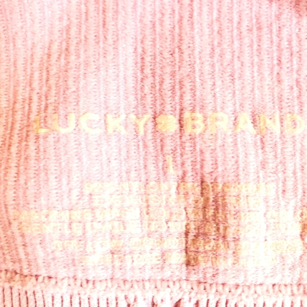 Lucky Brand 2 Pack Ribbed Bralettes Baby Blue and Pinky Purple - Picture 8 of 8